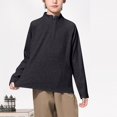 thumbnail image 3 of Ugoldhm Boys Girls 5-14 Years Quarter Zip Sweattshirt - Quick Dry Long Sleeve Sportswear Tops, 3 of 6