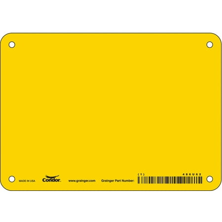 

Condor Safety Sign 5 inx7 in Polyethylene 486U62 486U62 ZO-G6289232
