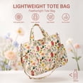thumbnail image 7 of Gocvo Corduroy Tote Bag, Large Tote Bags for Women, Crossbody Shoulder Handbags for Work Travel（Retro Flower）, 7 of 7