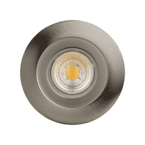 Perlglow 4 inch Round Brushed Nickel Downlight Luminaire, LED Recessed Light Fixtures Ceiling Lights, Dimmable,3000K.