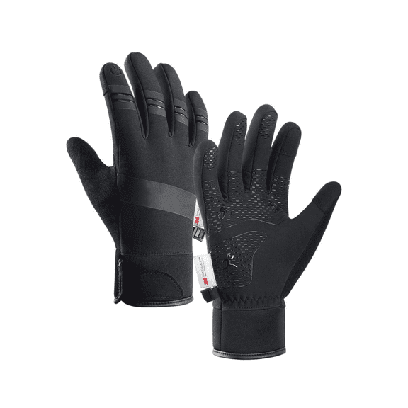 Fully Waterproof Winter Gloves, Medium Size, Touch Screen Compatible, Anti-Slip Palm, Warm Fleece Lining, Ideal for Cycling, Driving, Hiking, Running, and Outdoor Sports