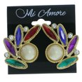 thumbnail image 2 of Mi Amore Clip-On-Earrings Gold-Tone/Multicolor, 2 of 2