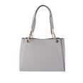 thumbnail image 4 of Michael Kors Trisha Large Triple Gusset Compartment Shoulder Bag Pearl Grey, 4 of 12