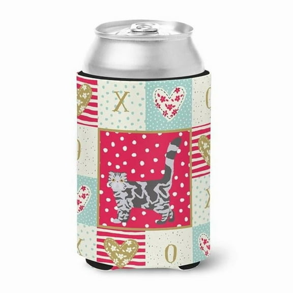 Carolines Treasures Foldex Exotic Fold 1 Cat Love Can or Bottle Hugger Can Hugger multicolor