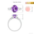 thumbnail image 5 of ANGARA Natural 2.28 Ct. Amethyst Solitaire Ring in 14K White Gold for Women (Ring Size: 4.5), 5 of 9