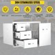 thumbnail image 5 of 1 stainless steel gabinete con door y cajón combo: left cajón, right empty door, 33 pulgadas de anchura, 22 pulgadas deep, 22 pulgadas high, comes in a seven - ply corrugated box con vent panel, 5 of 6