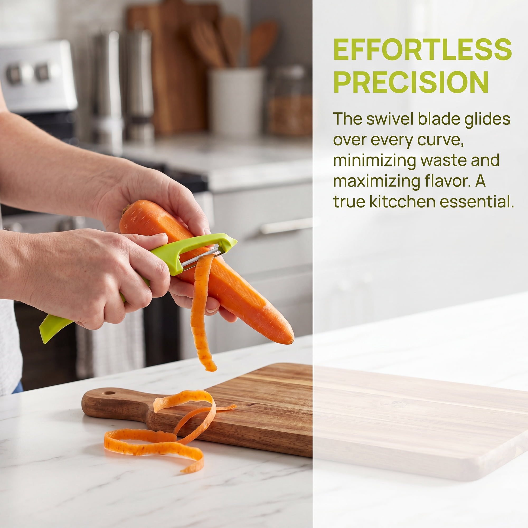 Unique Bargains Plastic Vegetable Peeler with Comfortable Ergonomic Handle Green 7.3x1 in