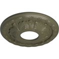thumbnail image 3 of Ekena Millwork 11 3/8"OD x 3 5/8"ID x 1 1/8"P Leaf Ceiling Medallion (Fits Canopies up to 4 3/4"), Hand-Painted Painted Turtle, 3 of 7
