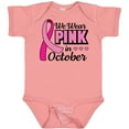 thumbnail image 3 of Inktastic Breast Cancer Awareness We Wear Pink in October Girls Baby Bodysuit, 3 of 5