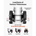 thumbnail image 3 of Panel Dolly 1000 lbs Capacity Adjustable Clamp Cart with 10 Inch Rubber Wheels for Drywall Steel Panels Mattress Doors Black, 3 of 6
