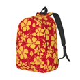 thumbnail image 2 of Daiia Red Vintage Flowers Vintage Canvas Backpack for Men and Women ,Hiking Backpack,Travel Laptop Bag for School,Large Capacity Backpack, 2 of 8