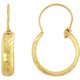 thumbnail image 1 of Arracada Mini Angosta Grabada #0 En Oro De 10 K Joyería M De León Arracada Mini Angosta Grabada #0, 1 of 2
