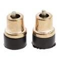 thumbnail image 4 of MERIGLARE High Hee Tips Protector Taps Stiletto Heel Caps Cover Shoes Dowel Lift 9mm Golden, 4 of 8