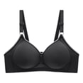 thumbnail image 3 of Smooth Gathered Bra With No Or Steel Ring Three Buckle Side And Auxiliary Underwear Thin Bra Underwire Bras for Women Workout Bra Sports Bra Pack Bandeau Sports Bra Womens Comfort Bras Bra for Women, 3 of 3