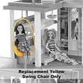 thumbnail image 3 of Barbie Yellow Swing Chair Dollhouse Accessories, 3 of 5