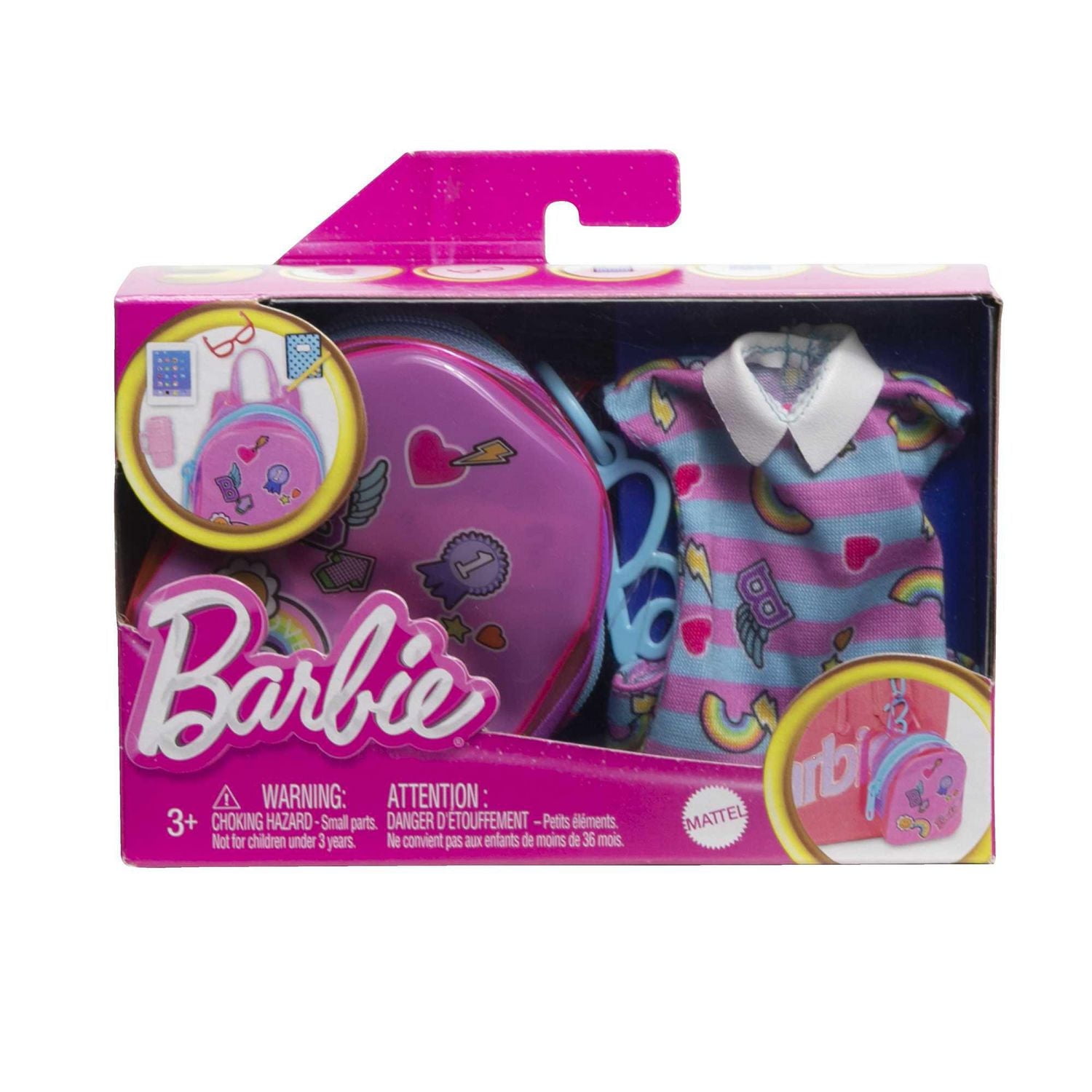 Barbie Tenue – Sac de luxe avec tenue scolaire et accessoires