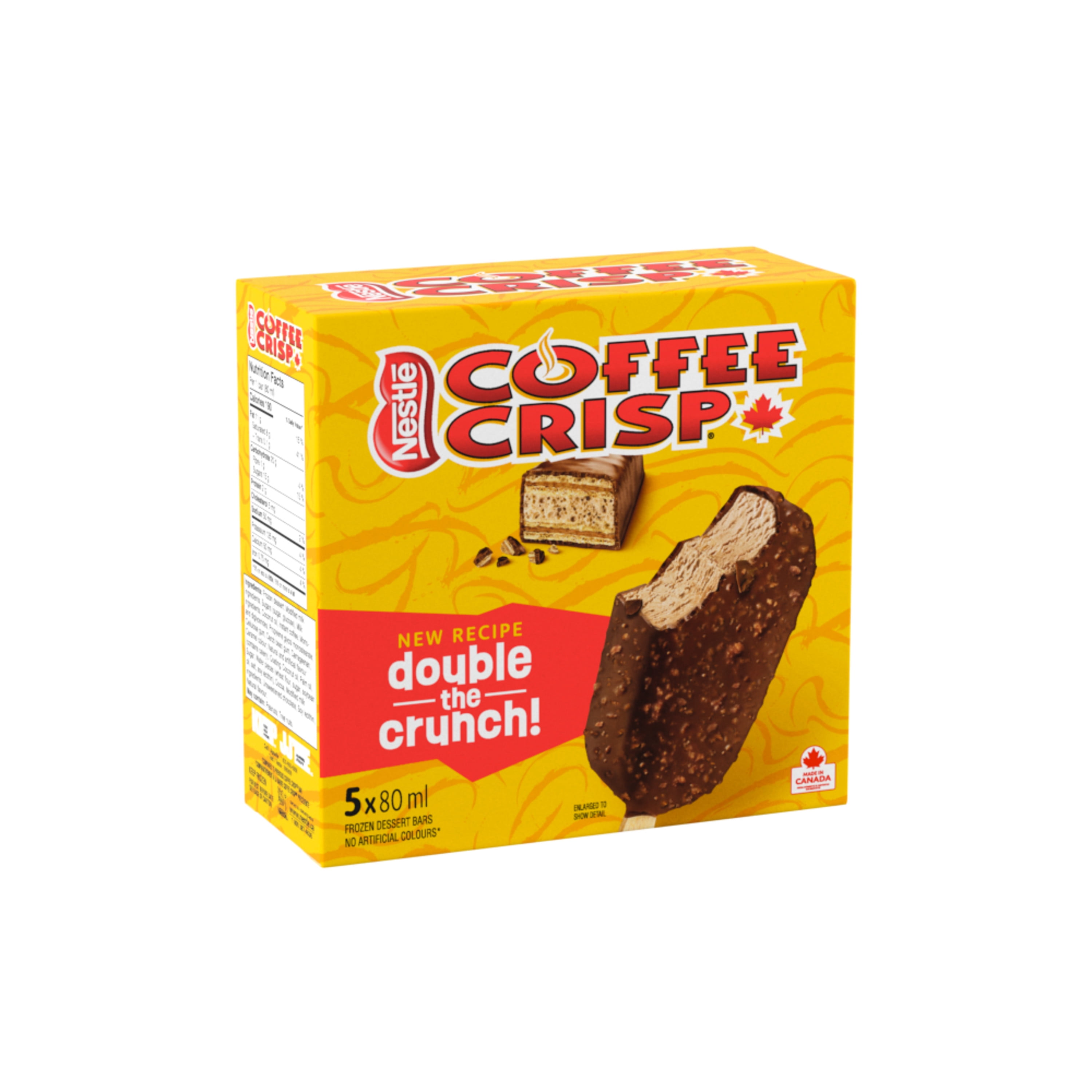 Frozen Dessert Bars, Coffee Frozen Dessert In A Milk Chocolatey Shell With Crispy Wafer Pieces, Crafted In Canada With Canadian Dairy, No Artificial Colours, Individually Wrapped