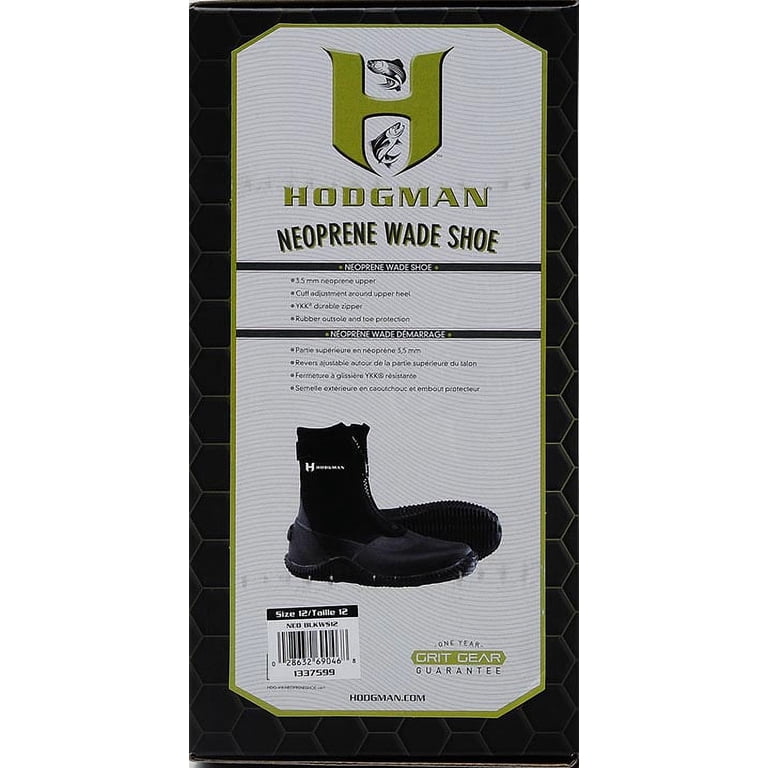 Hodgman Neoprene Zipper Wading Boots Size 12 Amazon.com: Hodgman womens Flats fishing wader boots, Black  main image 2