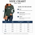 thumbnail image 5 of Women's Long Sleeve Ribbed Knit Tops Crew Neck Lace Crochet Casual Tunic Shirts for Fall Daily Work Wear, 5 of 7