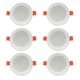 thumbnail image 2 of Lámpara De tejado Empotrada LED Empotrable De ángulo Ajustable Regulable-3500K / 6500k 6pcs 3500K BLESIY Downlight LED regulable, 2 of 8