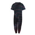 thumbnail image 4 of Birdeem Combinaison Décontractée pour Femme, Mode, Ample, Col en V, Manches Courtes, Imprimée, Poches, Short, Pantalon Long, 4 of 5