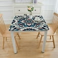 thumbnail image 3 of nygtbtfer  Patriotic Flower Tablecloth Red Blue Gray Dahlia Table Cloth 4th of July Rectangle Washable Table Cover for Independence Day Memorial Day Home Party Dining Table Decoration, 3 of 7