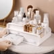 thumbnail image 2 of Caja de cosméticos tipo cajón, tocador, caja de almacenamiento de cosméticos de escritorio, compartimento, estante de acabado, 2 of 5