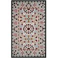 thumbnail image 2 of SAFAVIEH Bellagio Pinwheel Geometric Floral Wool Area Rug, Light Blue/Black, 5' x 8', 2 of 8