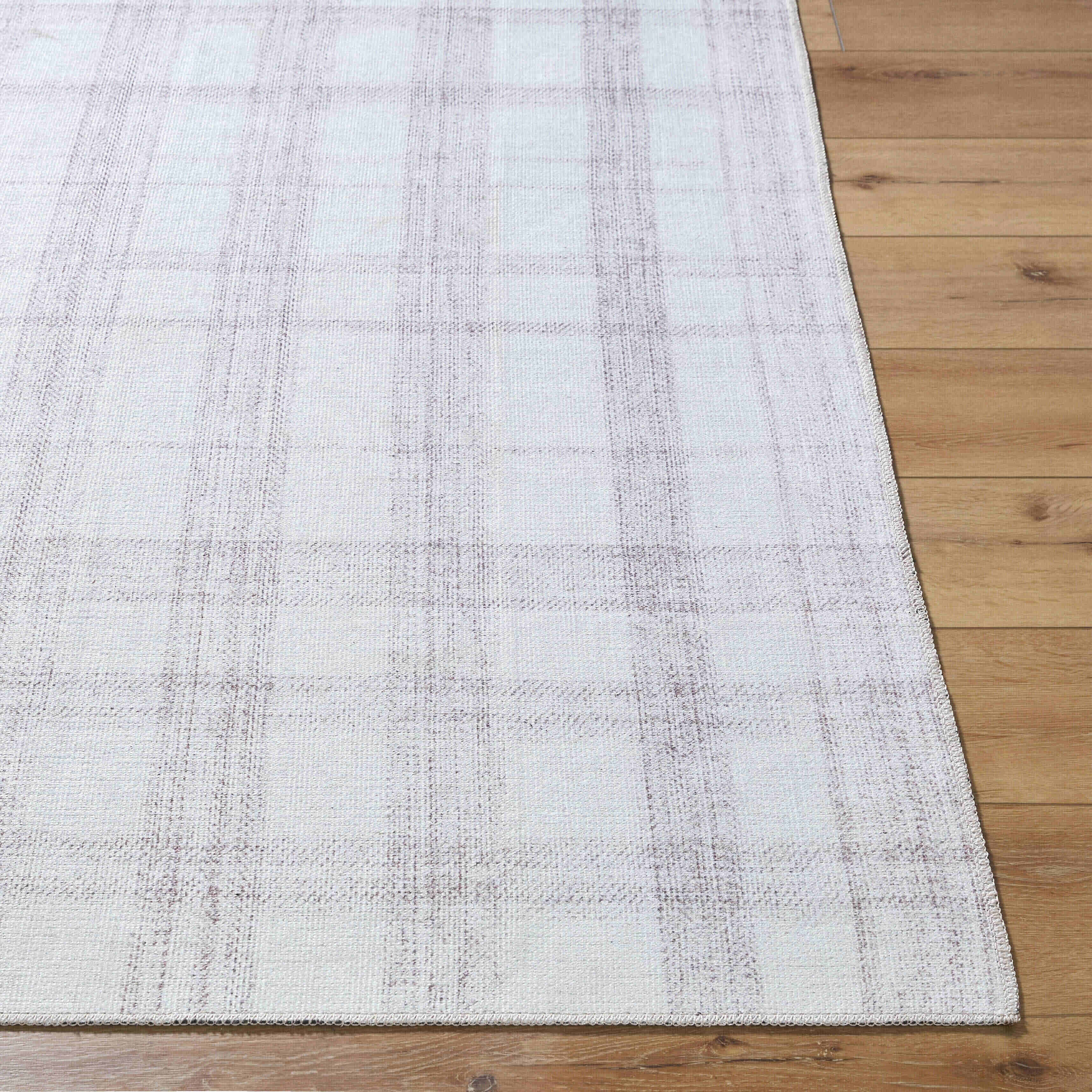 My Texas House Everyday Living Reese Natural Plaid Indoor Washable Scatter Rug, 2 ft x 3 ft