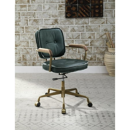 office chair emerald green leather product