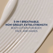 Vaseline Men Extra Strength 3-in-1 Face, Hands & Body Lotion for Men For Dry Skin with Ultra-Hydrating Lipids, 10 fl oz