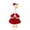 K, variant on Holiday Porch Goose Outfit – Christmas Santa Costume for 23" Goose | Weatherproof Goose Clothes, Festive Lawn Decor for Garden Patio(K)