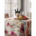 thumbnail image 6 of Pink Orange Teal Spring Floral Table Cloth, Watercolor Botanical Summer Flowers Waterproof Tablecloth for Rectangle Tables, Washable Fabric Table Cover for Restaurant Kitchen Dining Tables 60"x102", 6 of 6