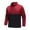 Red, variant on gbyLJF Men's Fleece Pullover Slim Fit Long Sleeve Half Zipper Stand-up Collar Top Casual Warm Color-blocked Blouse