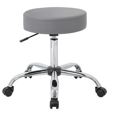 Boss Office & Home Adjustable Medical Spa Rolling Desk Stool, Black