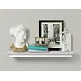 thumbnail image 2 of ahdecor deep floating shelves display ledge shelf with invisible blanket (24 in, white), 2 of 3
