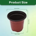 thumbnail image 5 of hostic 3.5" Seedling Pots Plastic Plant Pots Seedling Cups Nursery Pots Plant Container Fit for Seeds Germination, Seedlings Growing, Succulents Planting, Seeds Starting 100 Pcs, 5 of 7