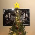 thumbnail image 2 of Star Tree Topper For Christmas, Retro Star Unique Design 3d Pixel Style Rustic High-end Outdoor Decoration, Funny Christmas Tree Toppers, Christmas De, 2 of 3