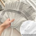 thumbnail image 4 of Twin XL Size Fitted Sheet Set - Retro Grey 2 Piece Bedding Sets 16" Deep Pocket Fitted Sheet with 1 Pillowcases, Farmhouse Buffalo Plaid Vintage Beige Brushed Microfiber Hotel Luxury Bed Sheets, 4 of 9