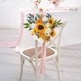 thumbnail image 3 of Juego de flores artificiales, decoración de Pascua, flor falsa para ramo de novia de boda DIY, decoración de centros de mesa, decoración de arreglos florales, 3 of 5