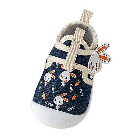 

kamemir Baby Sock Shoes Baby Shoes Boys Girls Sneakers Non-Slip Rubber Sole Toddler Crib First Walker Shoes(Navy 15-18 Months)