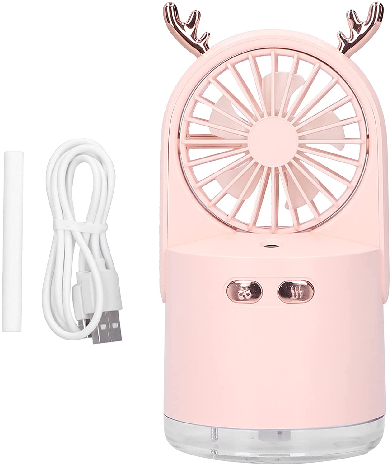 Benross Water Mist Spray Fan - Handheld Portable Cooling Fan With 400ml Tank, Battery Operated (Blue)-1107171