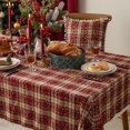 thumbnail image 3 of Rosnek Christmas Snowflake Plaid Tablecloth Scottish Tartan Checks Decorative Tablecloth for Kitchen Holiday Dinner, 55''x 55'', 3 of 6