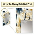 thumbnail image 3 of Designart "Seashell Coastal Serenity" Floral Wall Mirror, Printed Blue Wall Mirror, Traditional Bathroom Wall Mirror, Decorative Floral Mirror - 30x40 Inch, 3 of 5