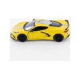 thumbnail image 3 of 2021 Chevy Corvette Stingray C8, Yellow - Kinsmart 5432DF - 1/36 Scale Diecast Model Car, 3 of 4
