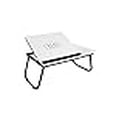 thumbnail image 3 of Rae Dunn Bureau Pliant pour Ordinateur Portable - Table de Travail en Bois avec Support pour Canapé, Lit et Sofa pour Ordinateur - Pieds Pliants, Inclinaison Réglable - à Utiliser comme Plateau de Lecture et de Déjeuner, 3 of 4