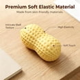 thumbnail image 5 of Peanut Squishies Crunchy, Realistic Peanut Ball Relieve Stress and Anxiety, Party Favor Slow Rise Pressure Release Toys, Yellow, 5 of 8