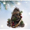 thumbnail image 2 of THE JOY TREE Rattan Twig Bell Ornament -Large 7", 2 of 4