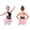 Pink, variant on Girls Sleeveless Feather Latin Dance Leotard Dress Sparkly Rhinestones Jazz Cha Cha Ballroom Dancewear Pink 6