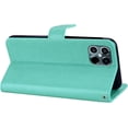 thumbnail image 4 of for iPhone 13 Pro Max Case with Credit Card Package,Glitter Bling Diamond PU Leather Wallet Phone Case with Wsrist String Flip Cover for iPhone 13 Pro Max Owl Green, 4 of 14
